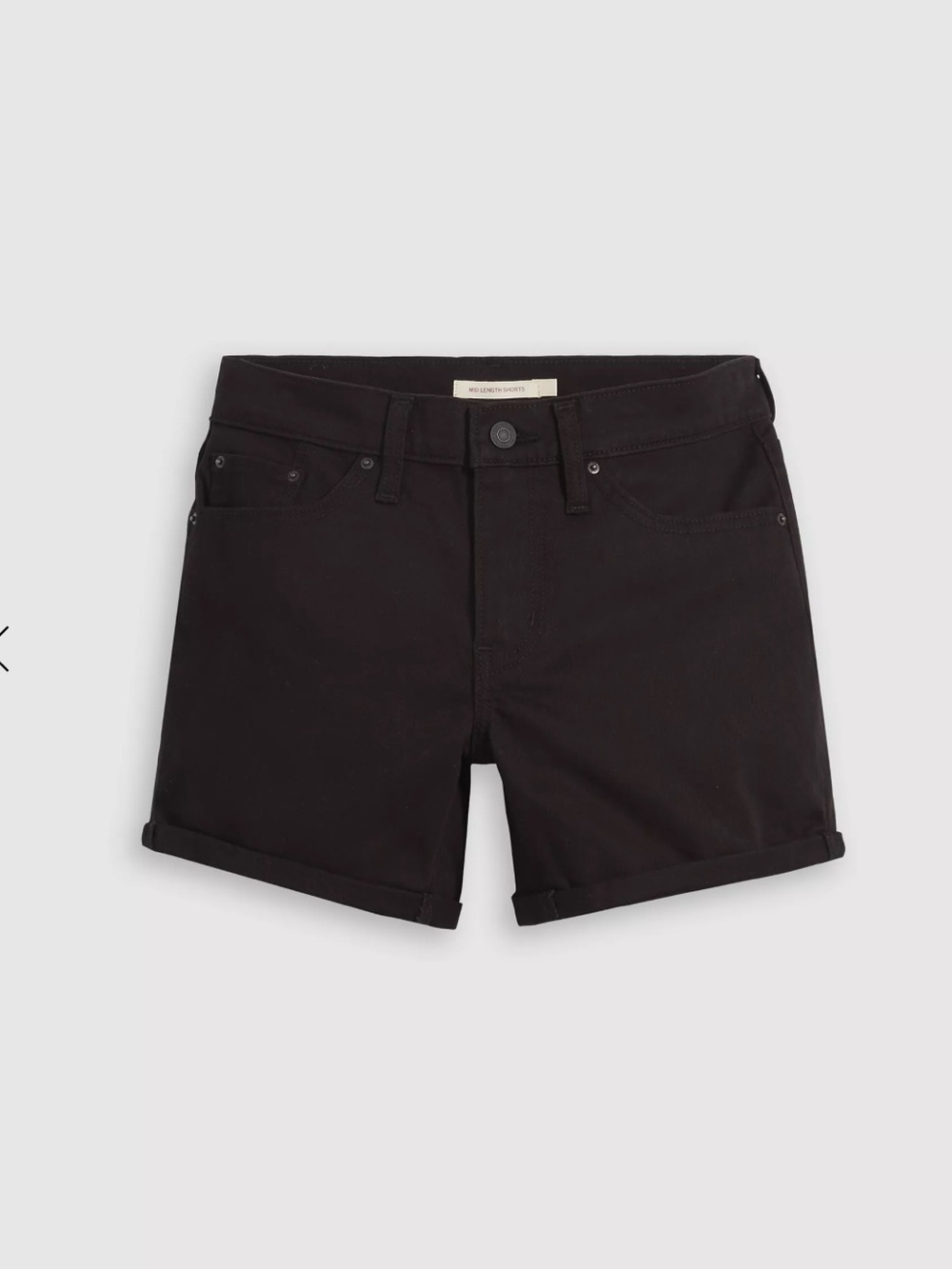 Levi's Black Denim Cutoff Women's Shorts